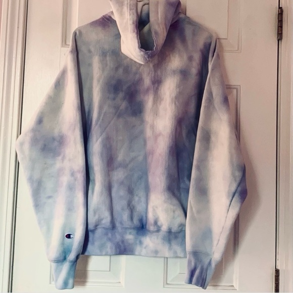 Champion Hoodie | Tie Dye | Size Large | Sweatshirt - Picture 3 of 9